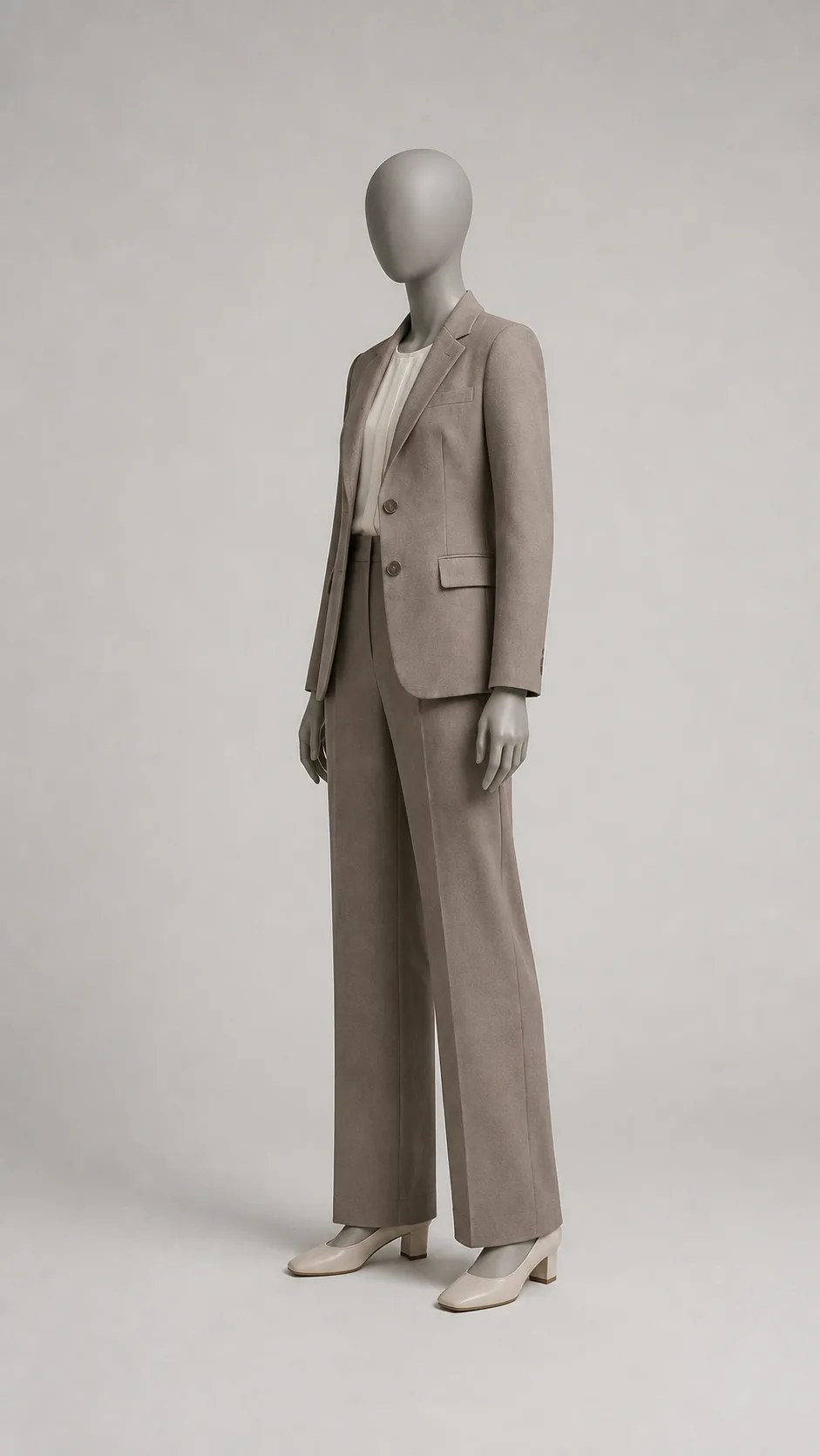 Taupe Suit Set