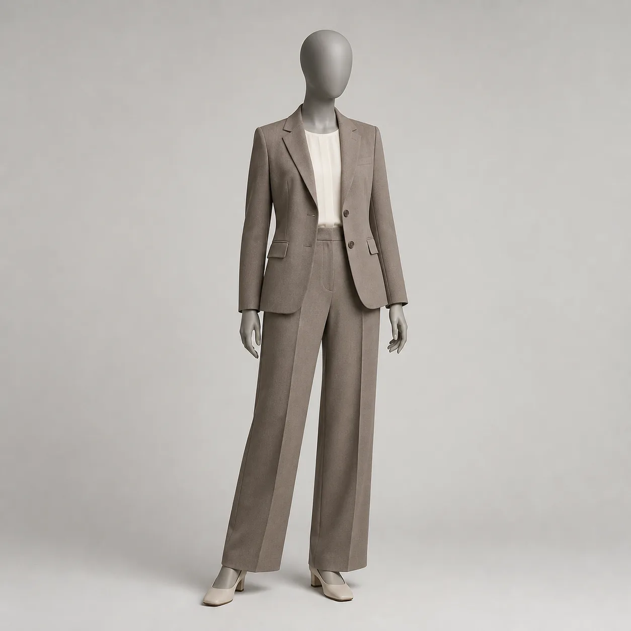 Taupe Suit Set