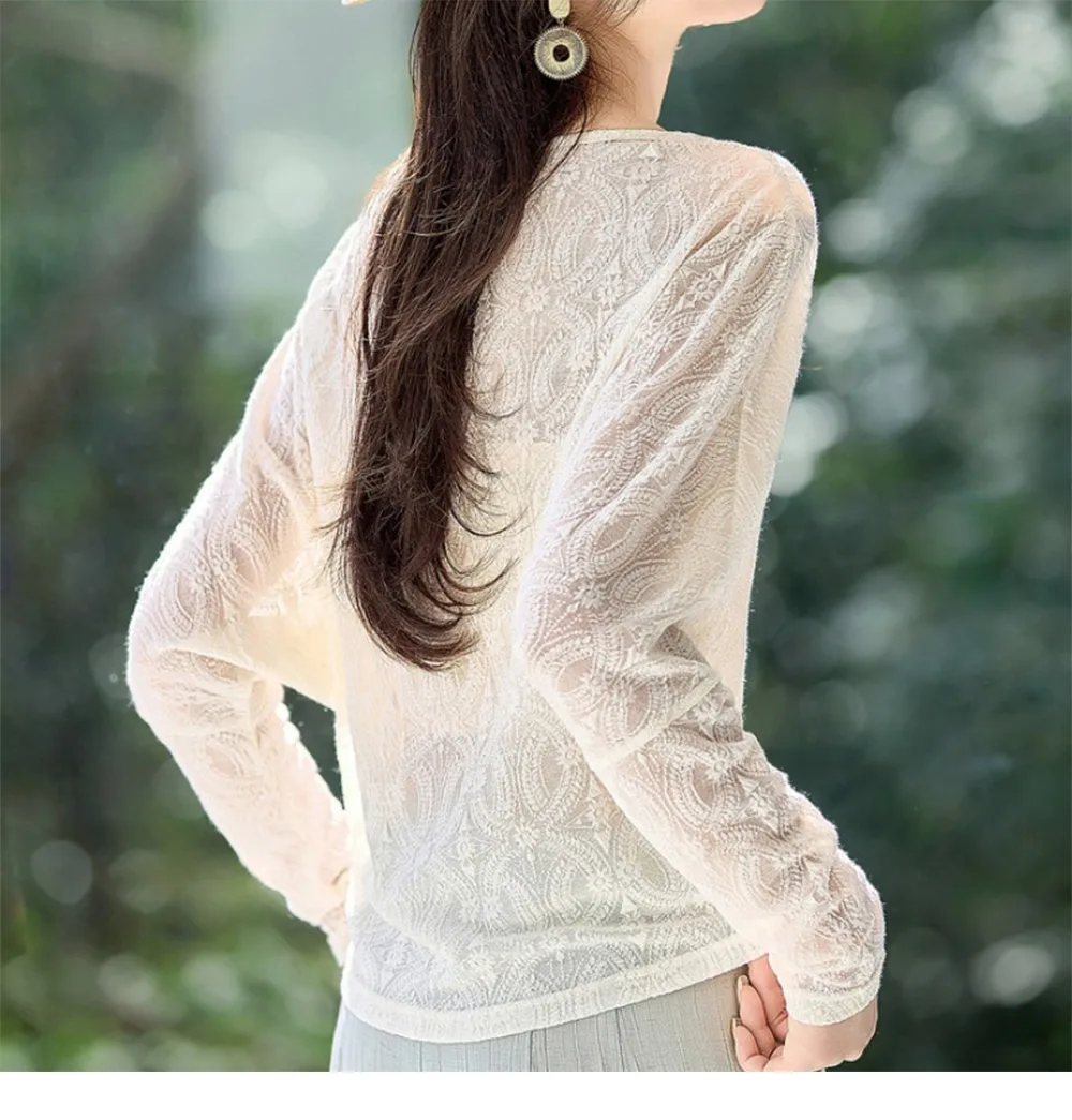 Ivory Lace Dolman Top