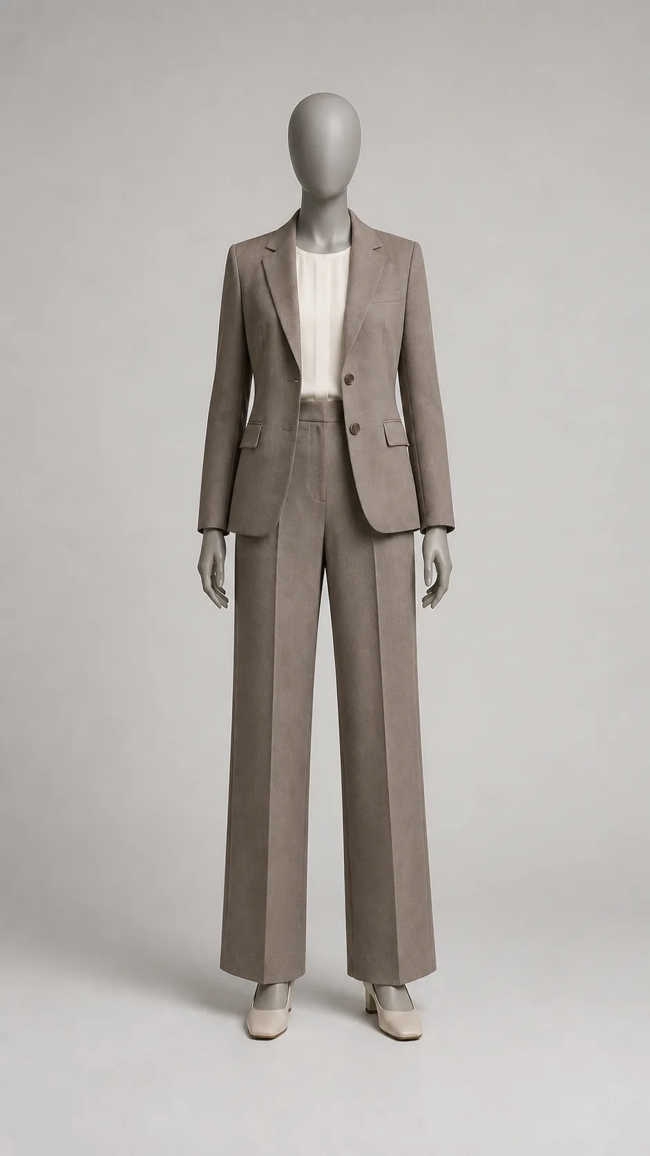 Taupe Suit Set