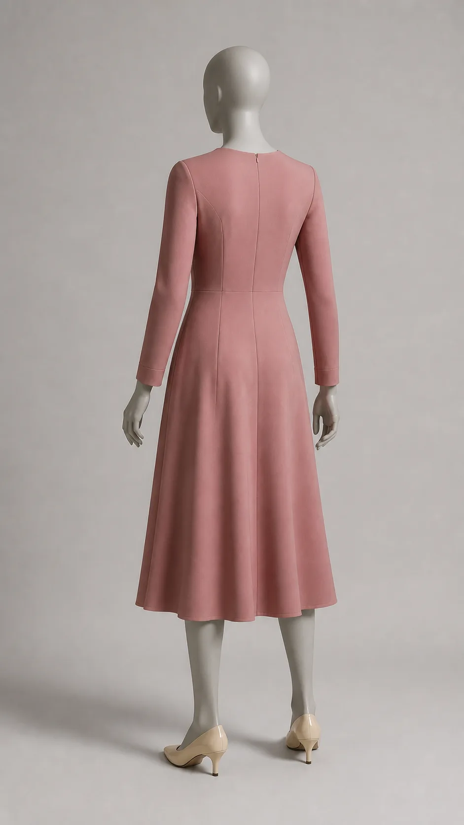 Dusty Rose Midi Dress