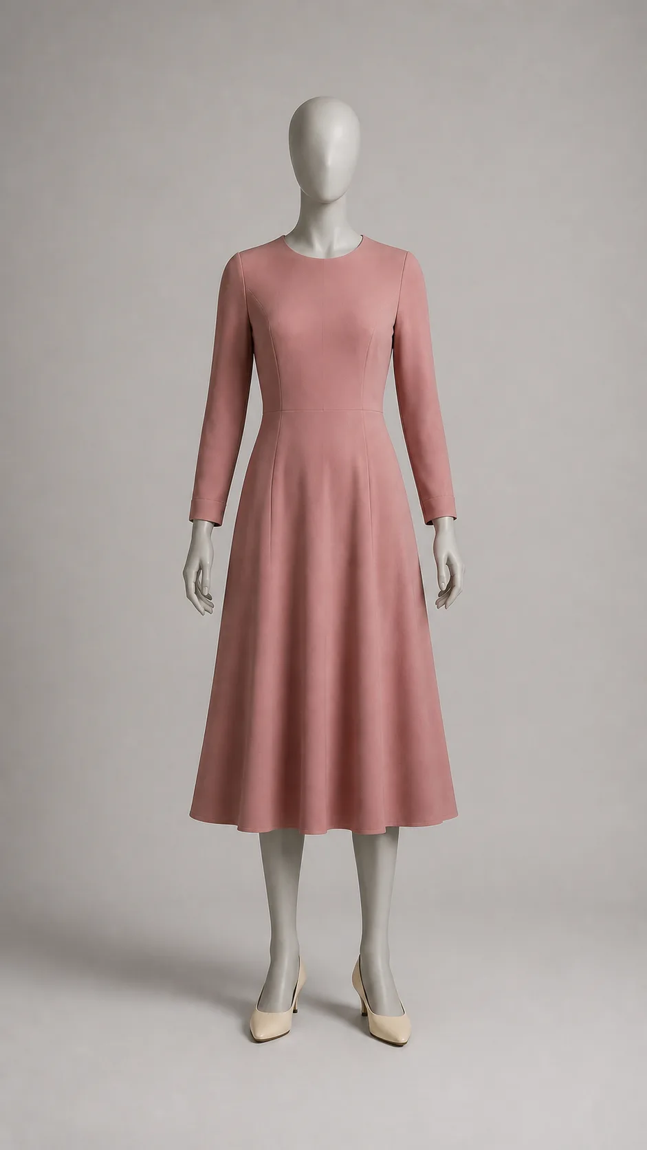 Dusty Rose Midi Dress