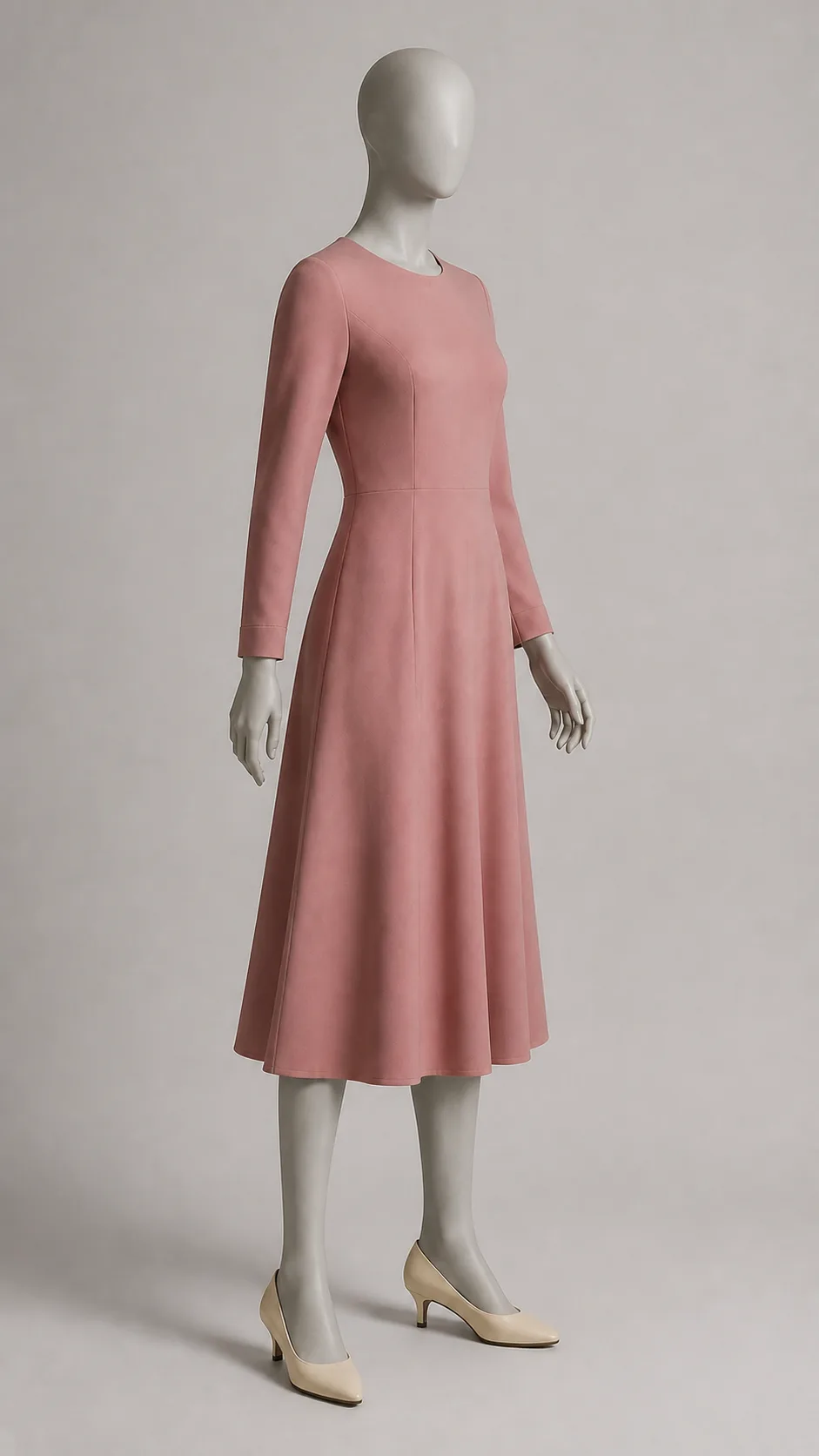 Dusty Rose Midi Dress